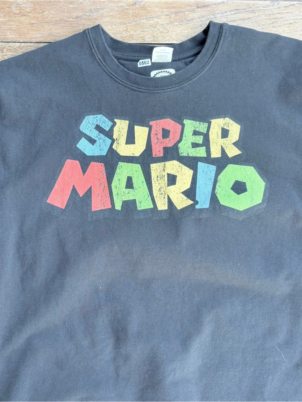 Super Mario Graphic Crewneck Sweatshirt - Black 2XL 0502